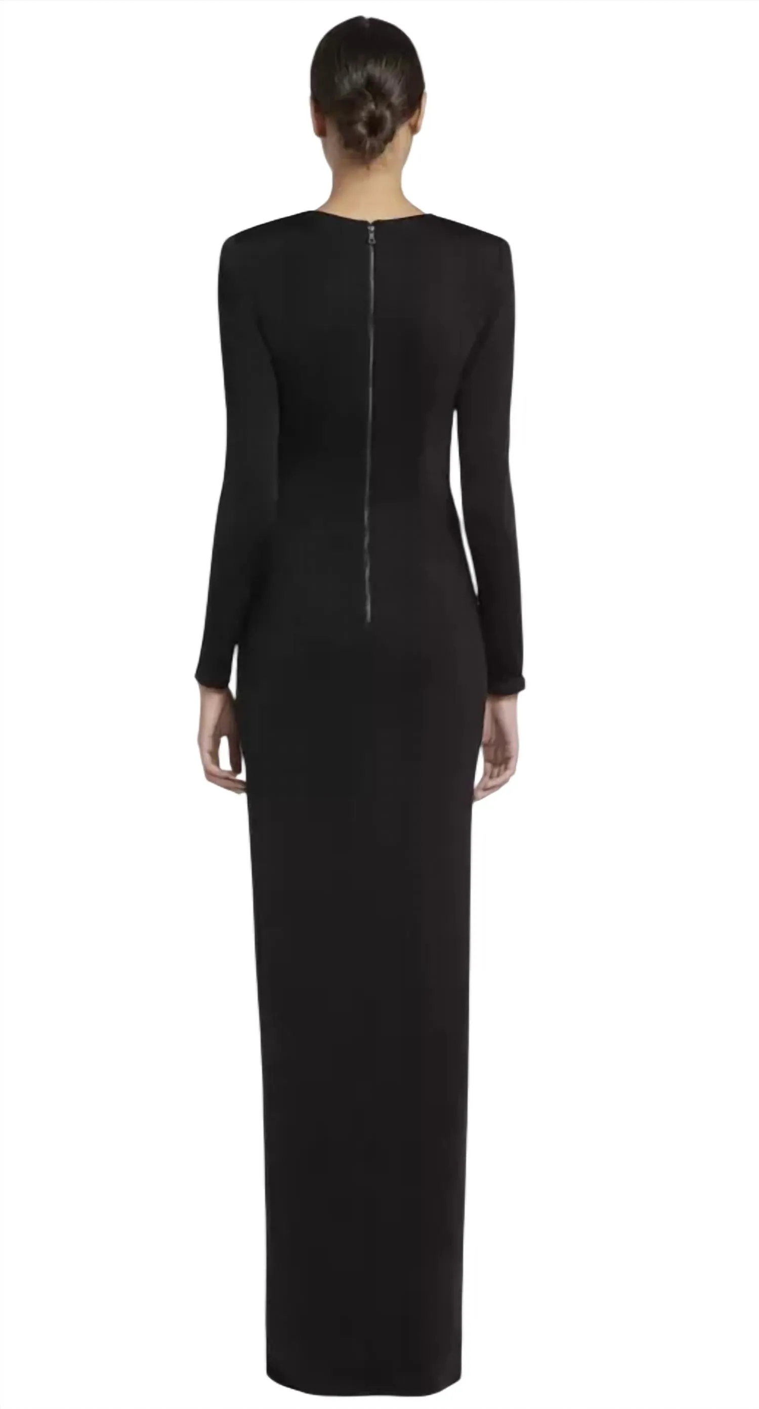 Alice   Olivia - Kyra Deep Drapey Maxi Dress