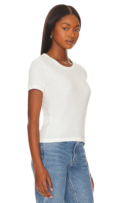 American Vintage Gamipy Cropped Tee in White