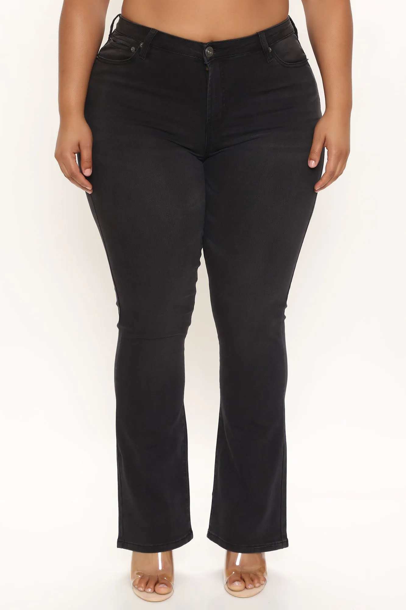 Barcelona Soft Stretch Bootcut Jeans - Black