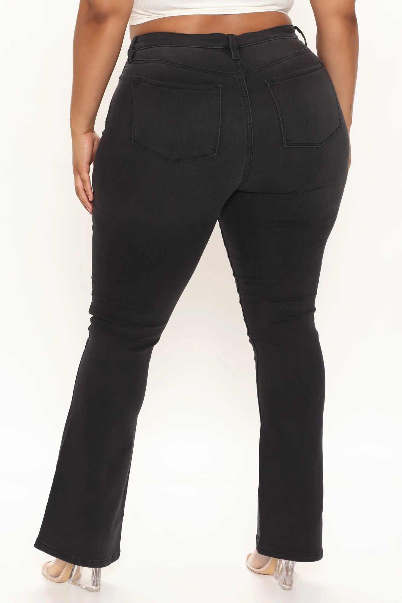 Barcelona Soft Stretch Bootcut Jeans - Black