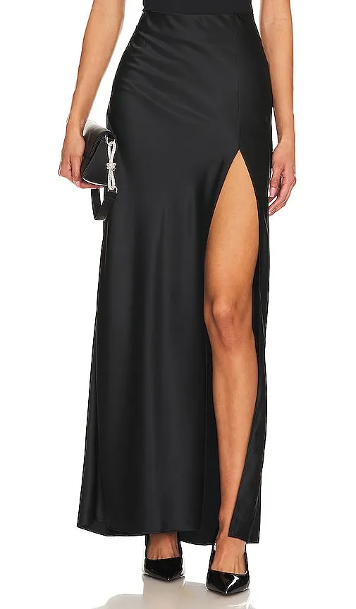 CAMI NYC Slit Skirt in Black