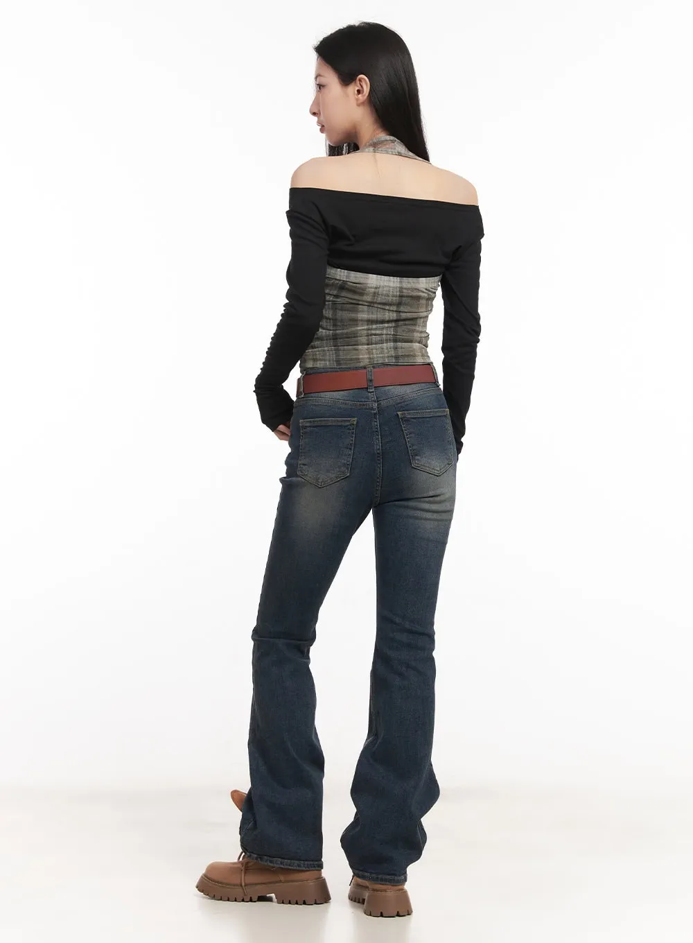 Camilla Washed Bootcut Jeans CM517