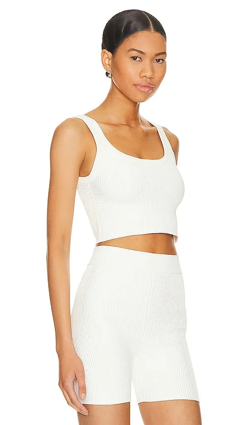 Cuts Coreflex Tank Cropped in Ivory