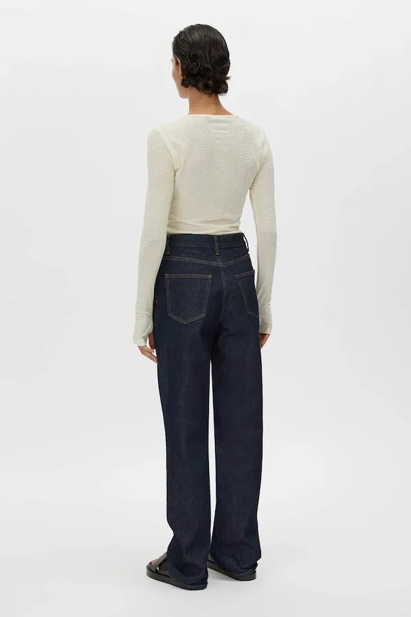 FIGUE LONG SLEEVE TOP - IVORY