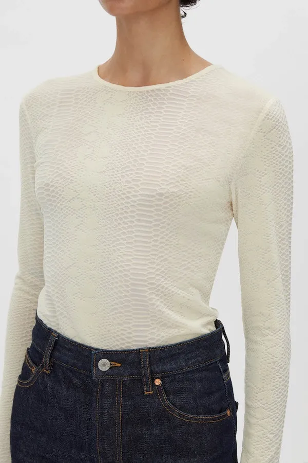 FIGUE LONG SLEEVE TOP - IVORY