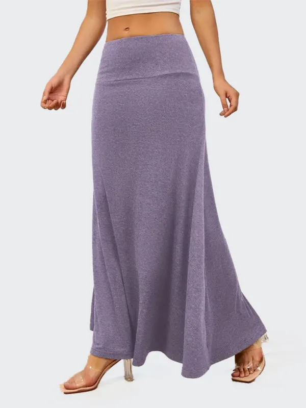 Flowy A-Line Maxi Skirt for Women