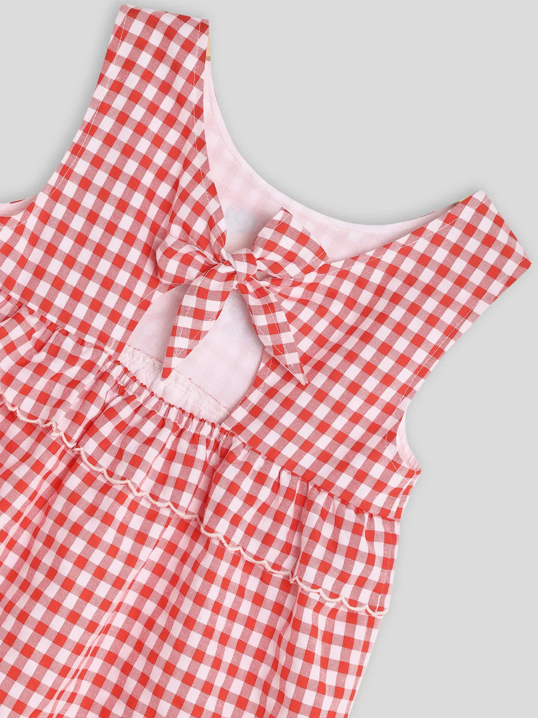 Fruity Gingham Top & Shorts Set
