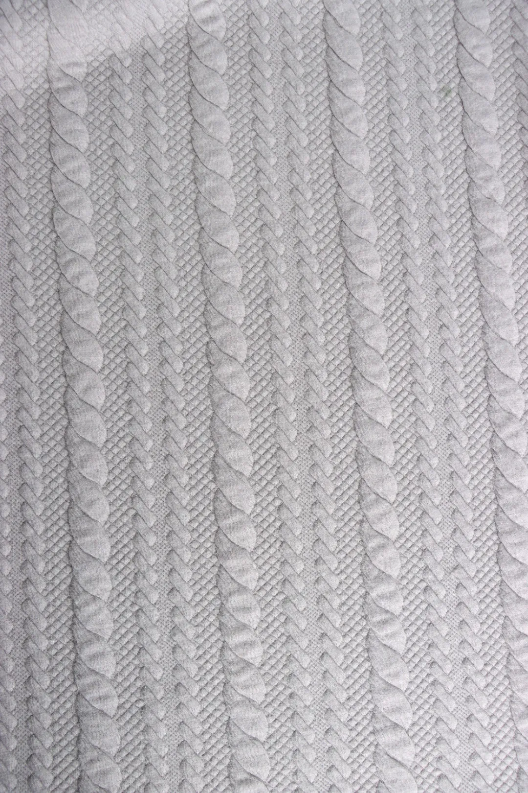 Gray Cables Quilted Knit | By The Half Yard
