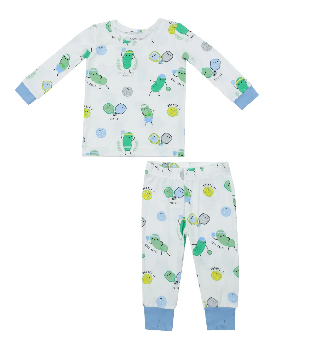 Long Sleeve Loungewear Set - Blue Pickleball