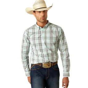 Men's Ariat Pro Series Corban Mint Fitted Shirt 10054808