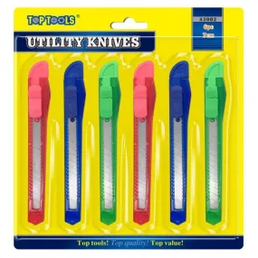 Top Tools Utility Knives 6 Pack