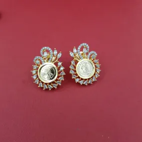 Tops/Studs Zircon/AD Earring 8614-08