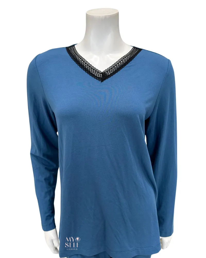 VPJ-PRI Periwinkle V Neck Modal Pajamas Set