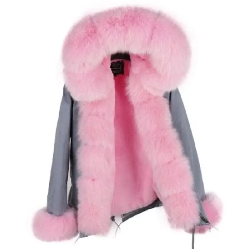 Women's Winter Casual Warm Hooded Parka With Fox Fur